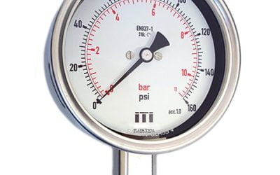 100mm (4″) All SS Process Pressure Gauge DIN Case