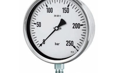 160mm (6″) SS Process Pressure Gauge Crimped