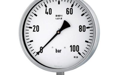 250mm (10″) All SS Process Pressure Gauge DIN Case