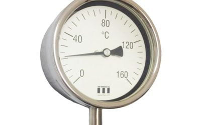 Vertical Rigid Stem Dial Thermometer