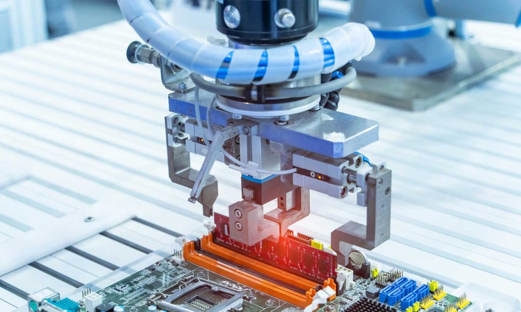 Aplikasi sistem pneumatik di manufaktur elektronik dan komputer Bawalaksana ID