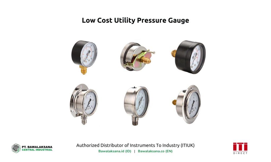 9 Types of Industrial Pressure Gauges and Specifications 14 Low Cost Utility Pressure Gauge