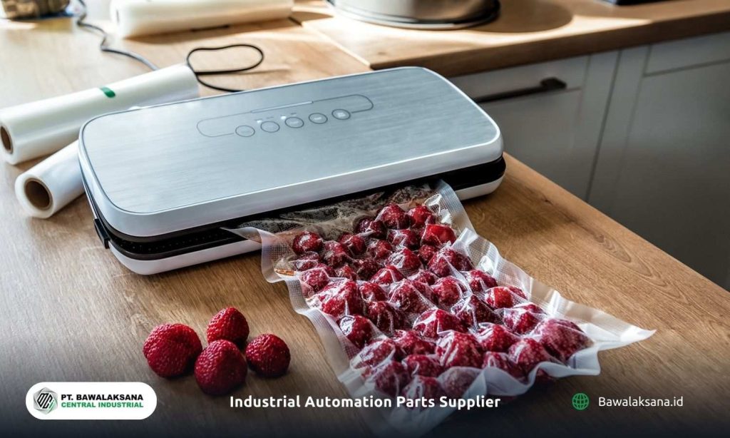 Vacuum sealers are used for efficient and hygienic food packaging. Vacuum suction device for packaging and preserving food.