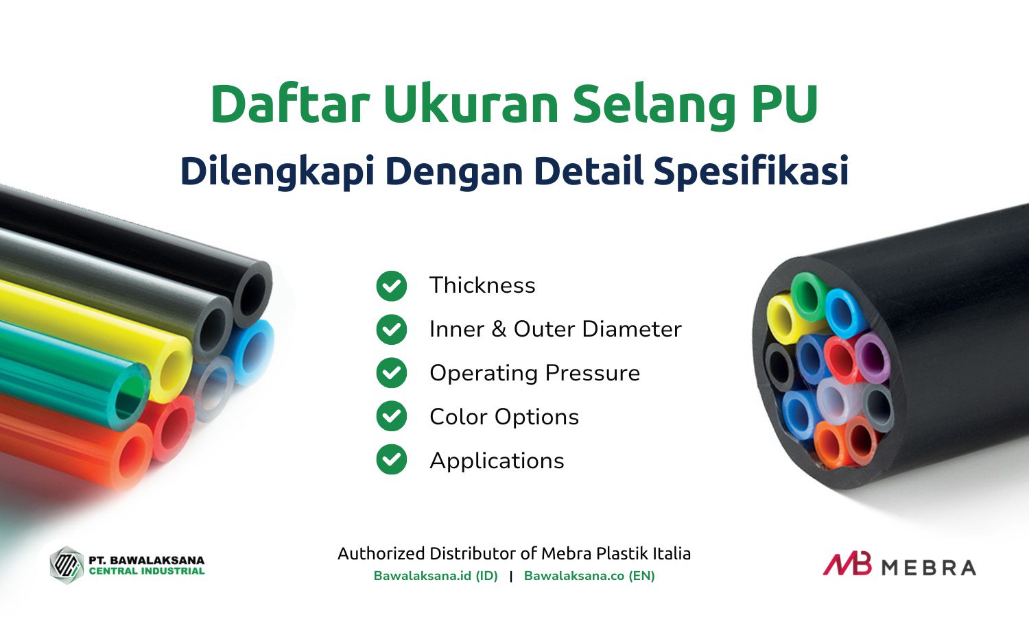 Daftar Ukuran Selang PU Dilengkapi dengan Detail Spesifikasinya – Bawalaksana ID Daftar Ukuran Selang PU Dilengkapi dengan Detail Spesifikasinya - Bawalaksana ID