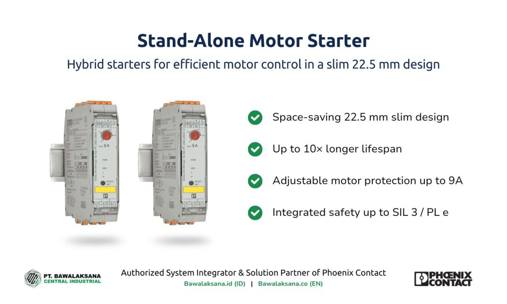 Stand-Alone Motor Starter - Bawalaksana ID - Stand Alone type motor starter contactor.